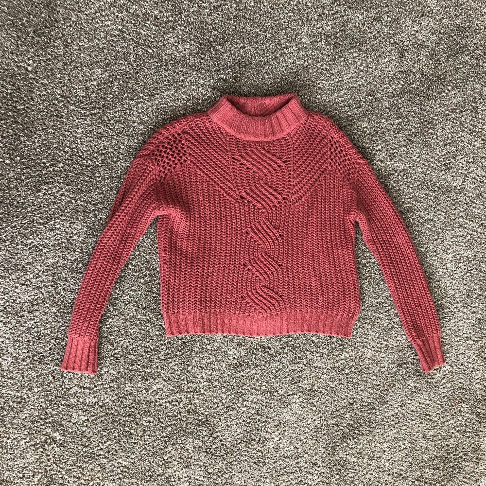 American Eagle cropped turtleneck sweater